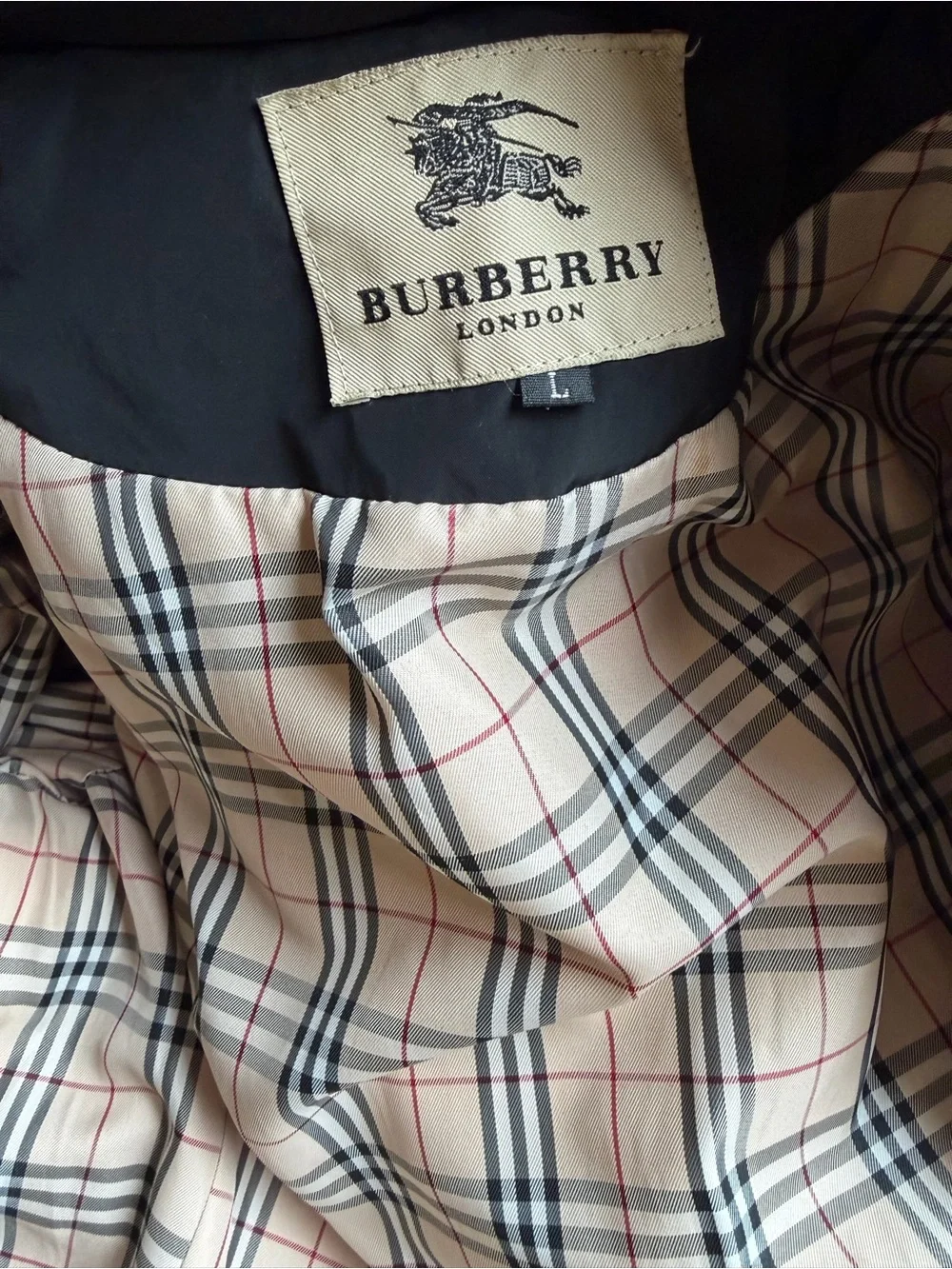 Burberry Black Quilted Down Puffer Jacket